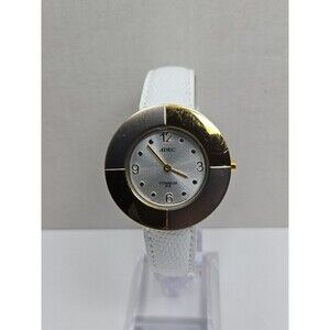 Vintage Adec By Citizen Titanium Two Tone Art Deco Quartz Watch New Battery